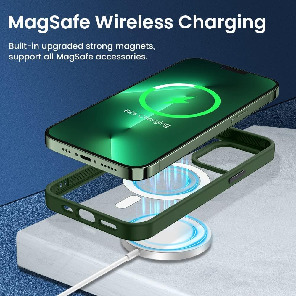 Silicone Magnetic iPhone Case Green