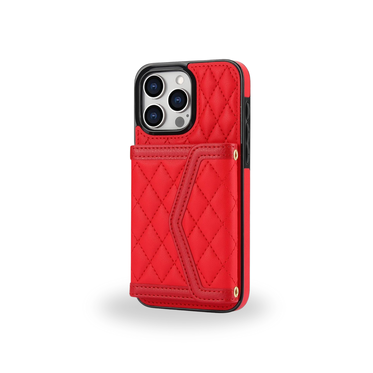 Crossbody Card Holder Case red
