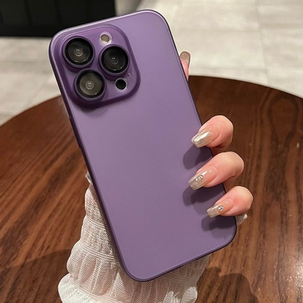 Purple Matte iPhone Case