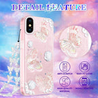 Butterfly Floral Clear iPhone Case