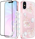 Butterfly Floral Clear iPhone Case