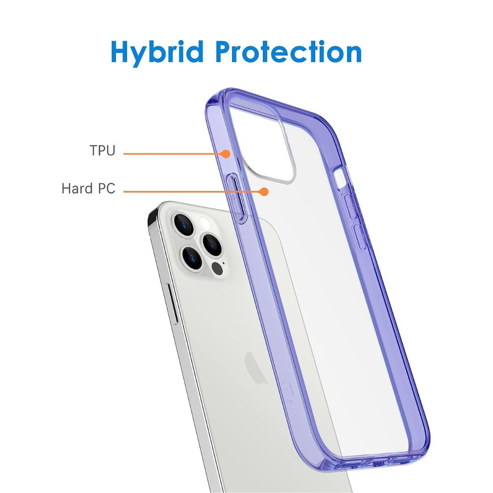 Purple Frame Clear iPhone Case