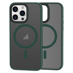 Silicone Magnetic iPhone Case Green