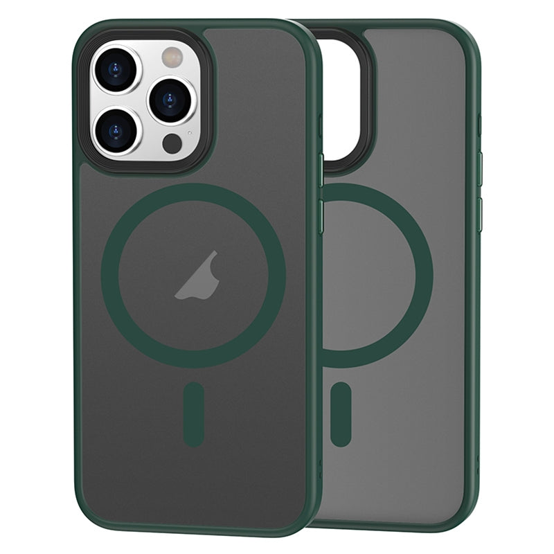 Silicone Magnetic iPhone Case Green