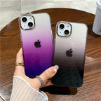 Transparent Gradient Glitter iPhone Cases
