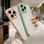 Transparent iPhone Case with Colorful Border