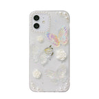 Butterfly Floral Clear iPhone Case
