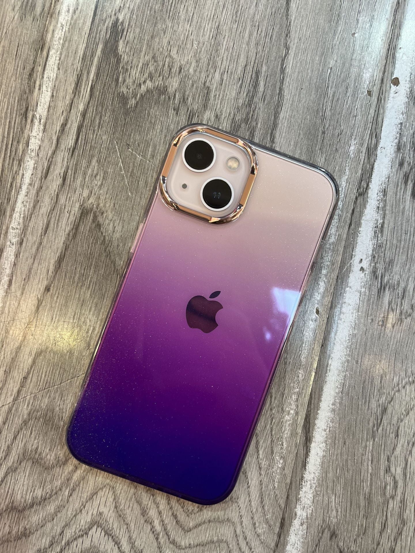 Transparent Gradient Glitter iPhone Cases