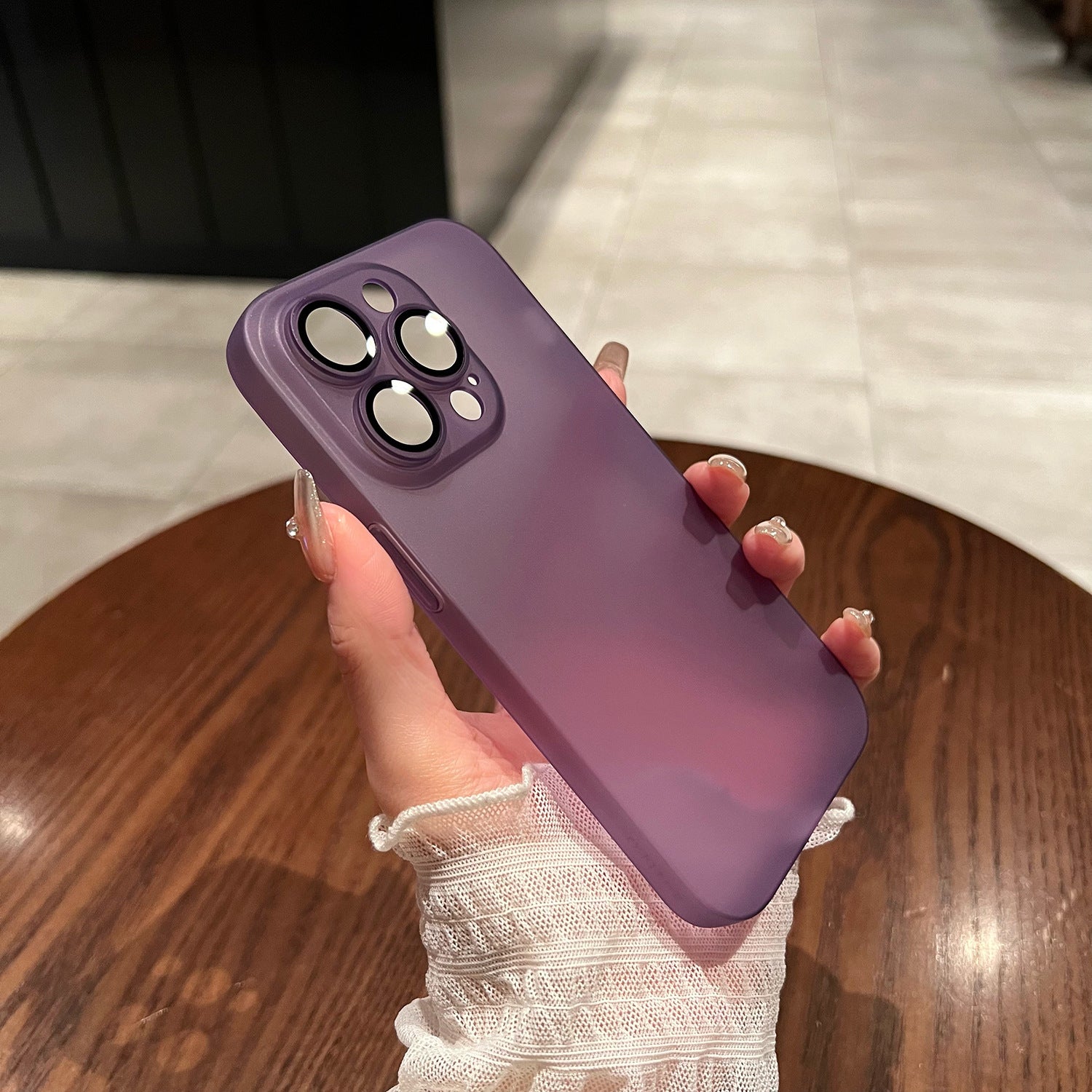 Purple Matte iPhone Case