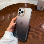 Transparent Gradient Glitter iPhone Cases