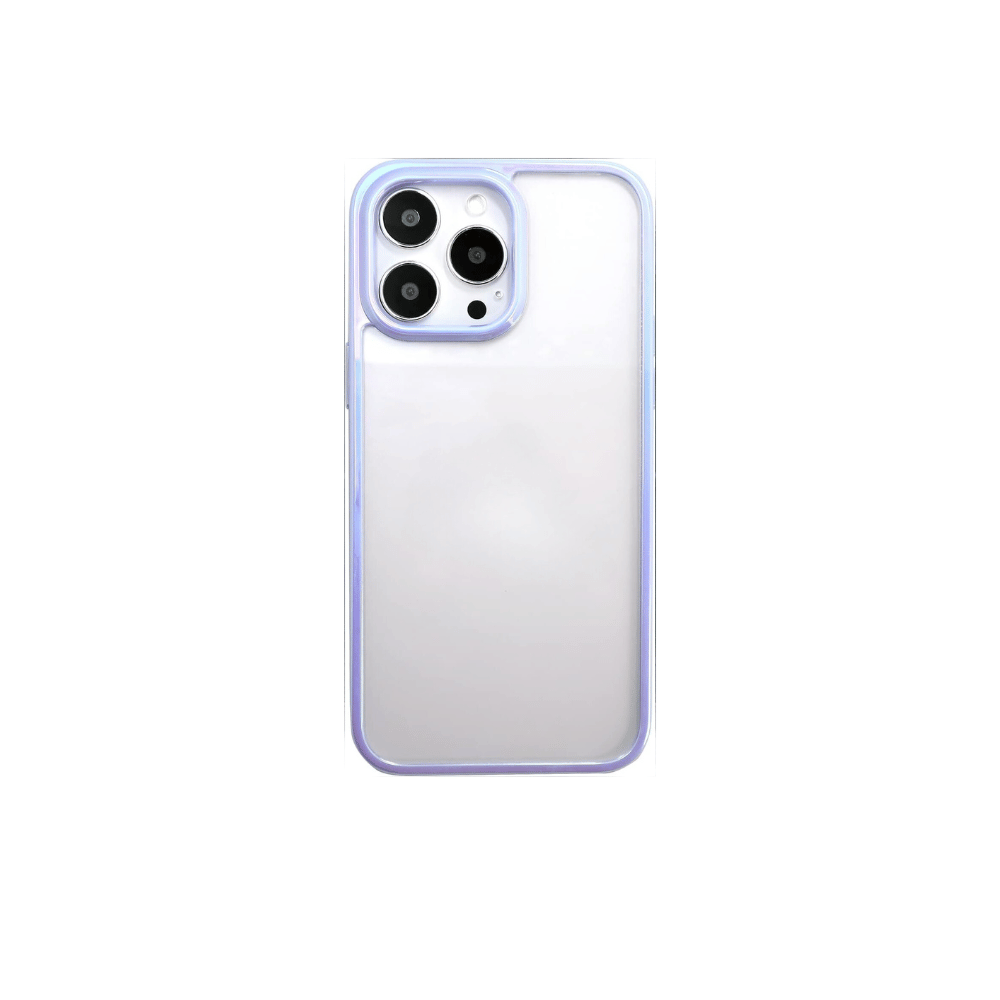 Transparent iPhone Case with Colorful Border