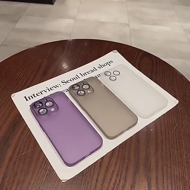 Purple Matte iPhone Case