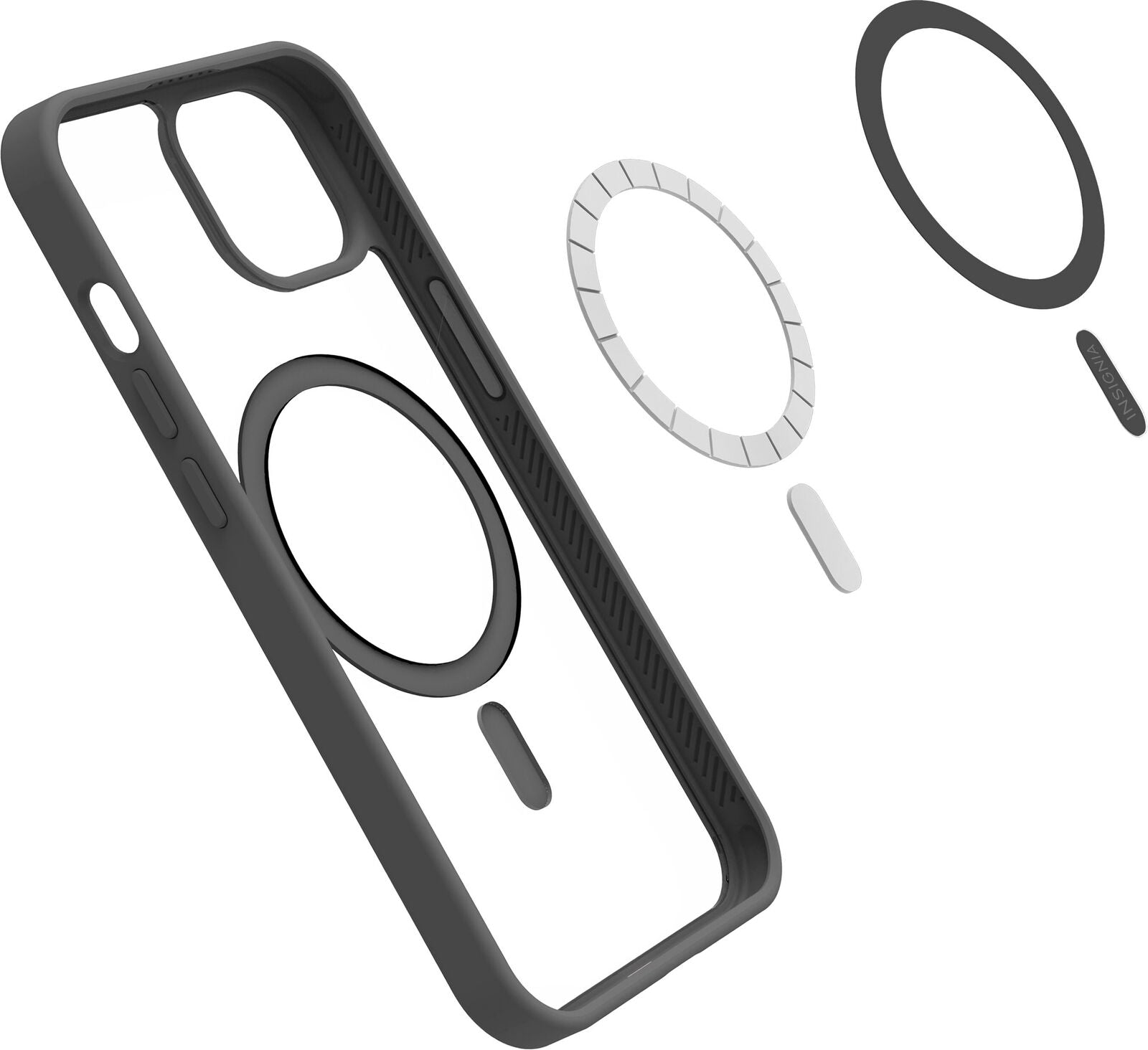 Silicone Magnetic iPhone Case Black