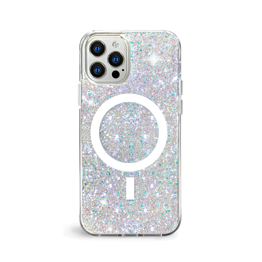 Venucases iPhone  Case -  [10FT Drop Protection] [Compatible with MagSafe] Magnetic Cover with Cute Bling Sparkle for iPhone , Shock Absorbent, Slim Fit - Venucases