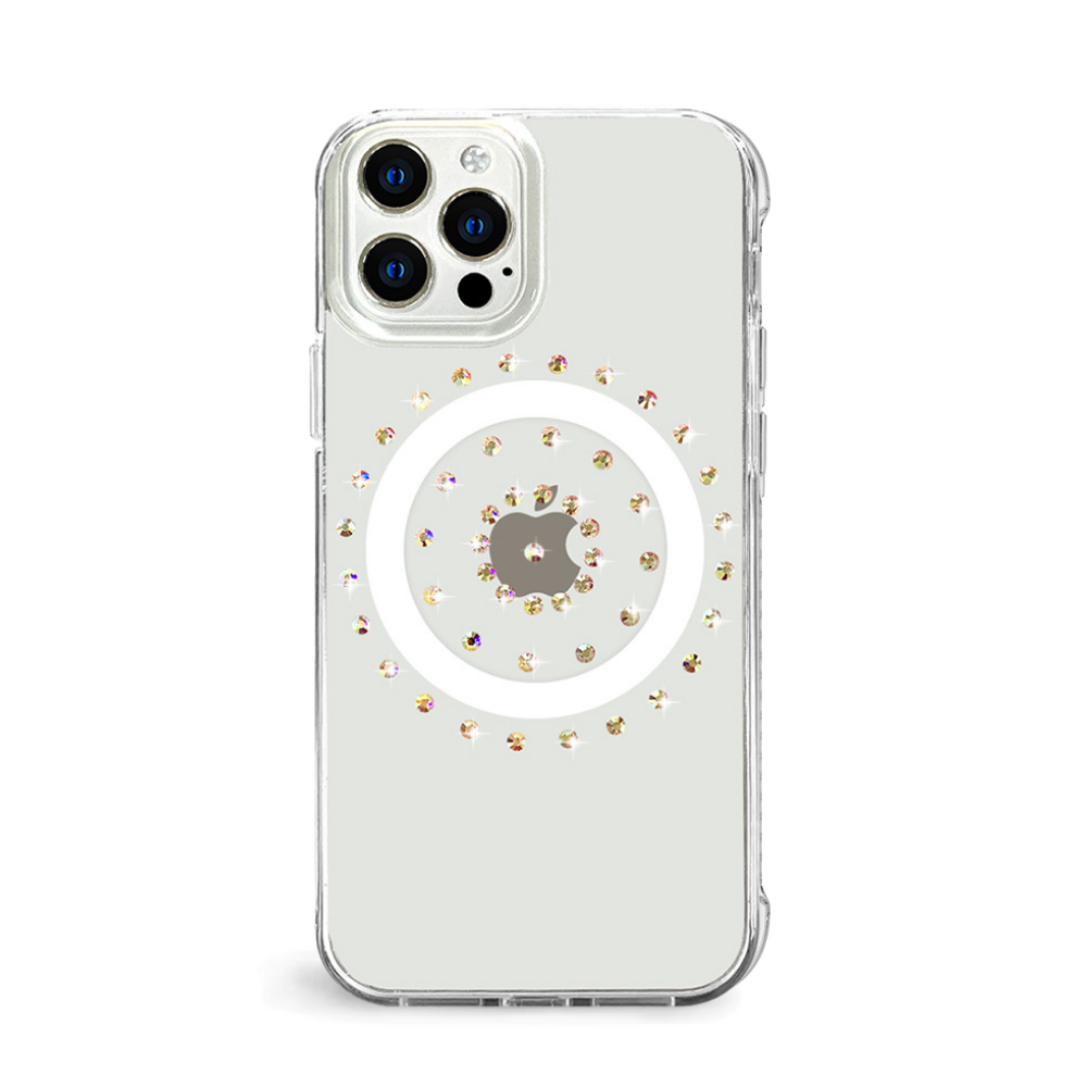 Venucasces Magnetic for iPhone  Case[Compatible with Magsafe] [Non-Yellowing] [Glass Screen Protector] Shockproof Phone Case Cover - Venucases