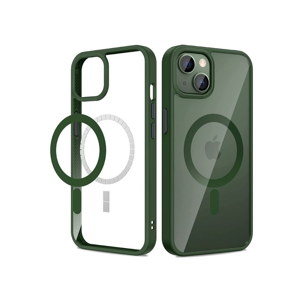 Silicone Magnetic iPhone Case Green