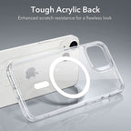 Venucases Classic Hybrid Magnetic Case, Compatible with iPhone  case , Compatible with MagSafe, Shockproof Military-Grade Protection, Scratch-Resistant Back, Clear - Venucases