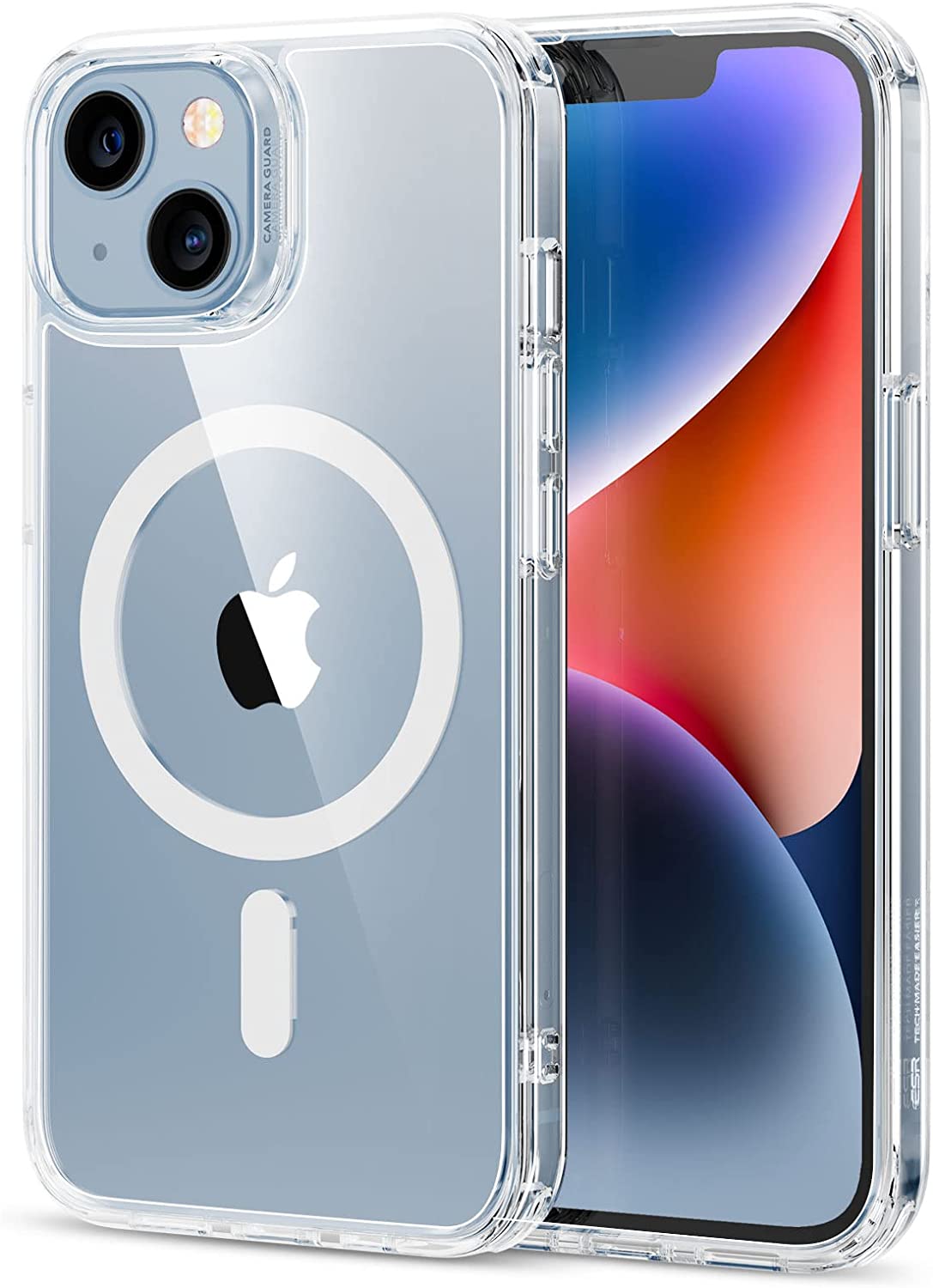 Venucases Classic Hybrid Magnetic Case, Compatible with iPhone  case , Compatible with MagSafe, Shockproof Military-Grade Protection, Scratch-Resistant Back, Clear - Venucases