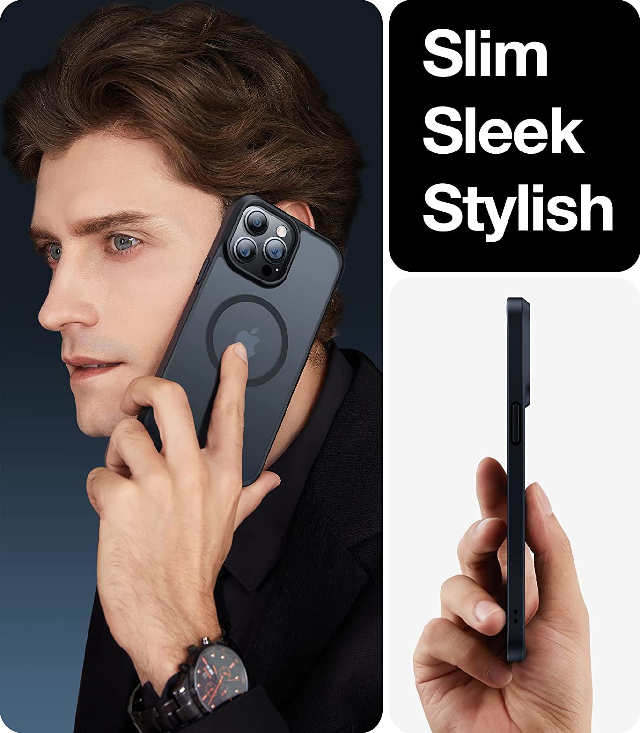 Venucases Silicone Magnetic Case for iPhone  Magsafe Case Silicone Phone Case for iphone,Black - Venucases